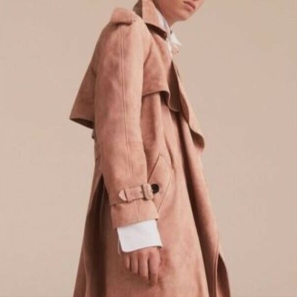Burberry Sanbridge Suede Wrap Trench coat - Picture 4 of 10